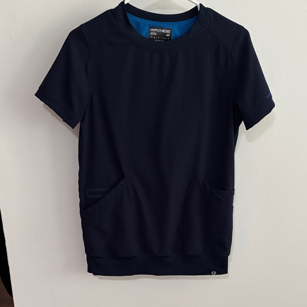 Navy Hypothesis Scrub Top